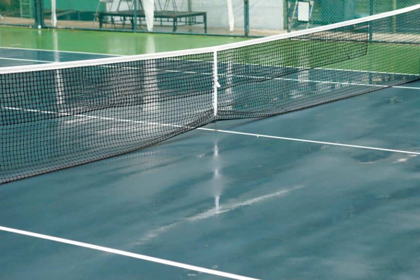 Tennis in the Rain